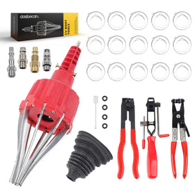 Dasbecan kit front view showing tools and clamps for fast installations
