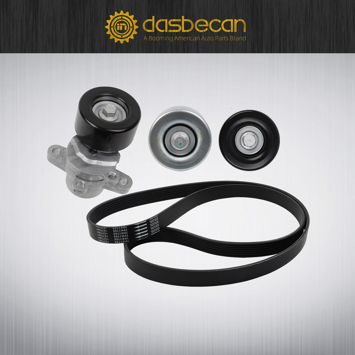 Dasbecan installed in engine bay on Nissan demonstrating restored belt alignment and quiet operation