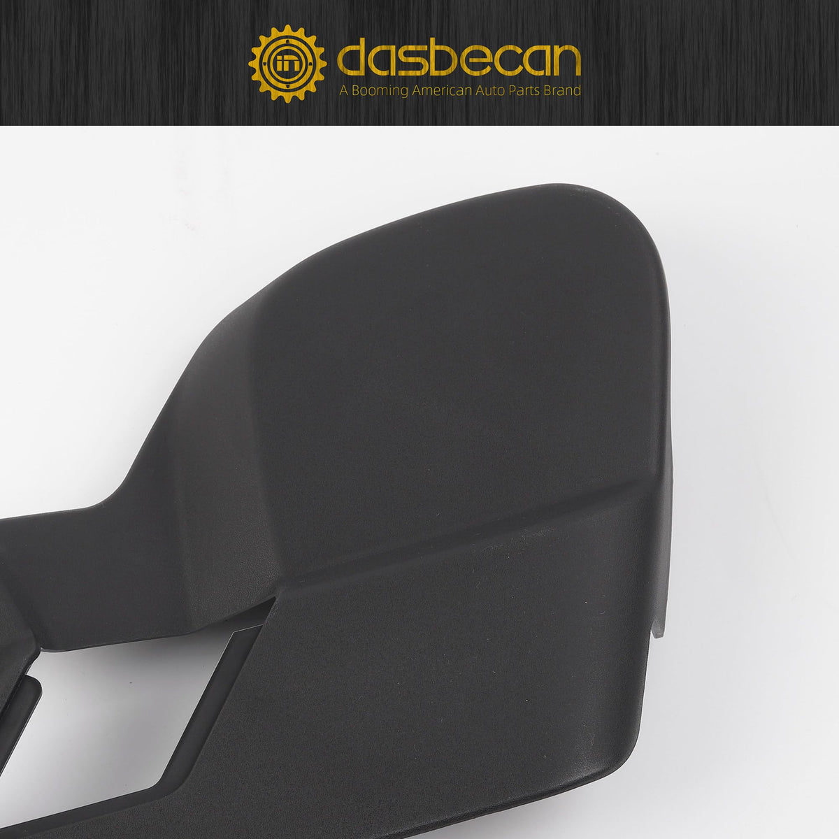 Dasbecan installed in vehicle seat area showing protected switches and neat interior benefit