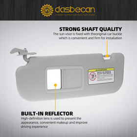 Dasbecan visor installed in Hyundai Elantra dashboard demonstrating correct fit