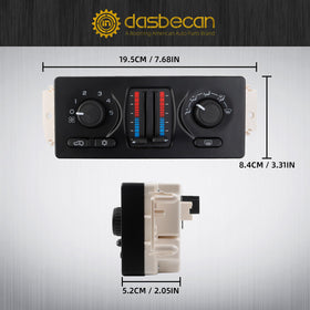 Dasbecan installed in Silverado dash demonstrating correct fit and restored controls