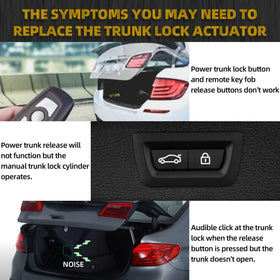 Dasbecan installed in vehicle liftgate demonstrating restored locking