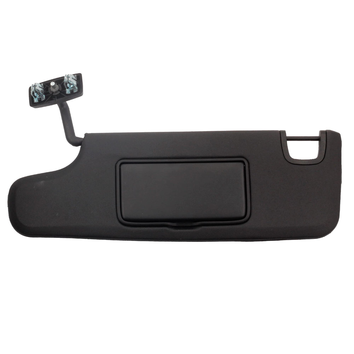 Dasbecan left sun visor front view showing OEM fit and clean finish