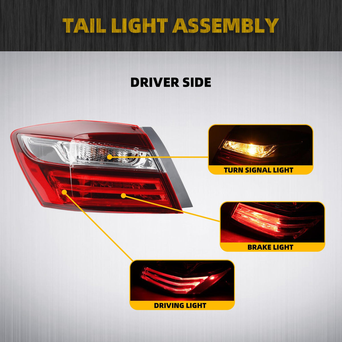 Dasbecan tail light backside with connector for quick plug-and-play benefit