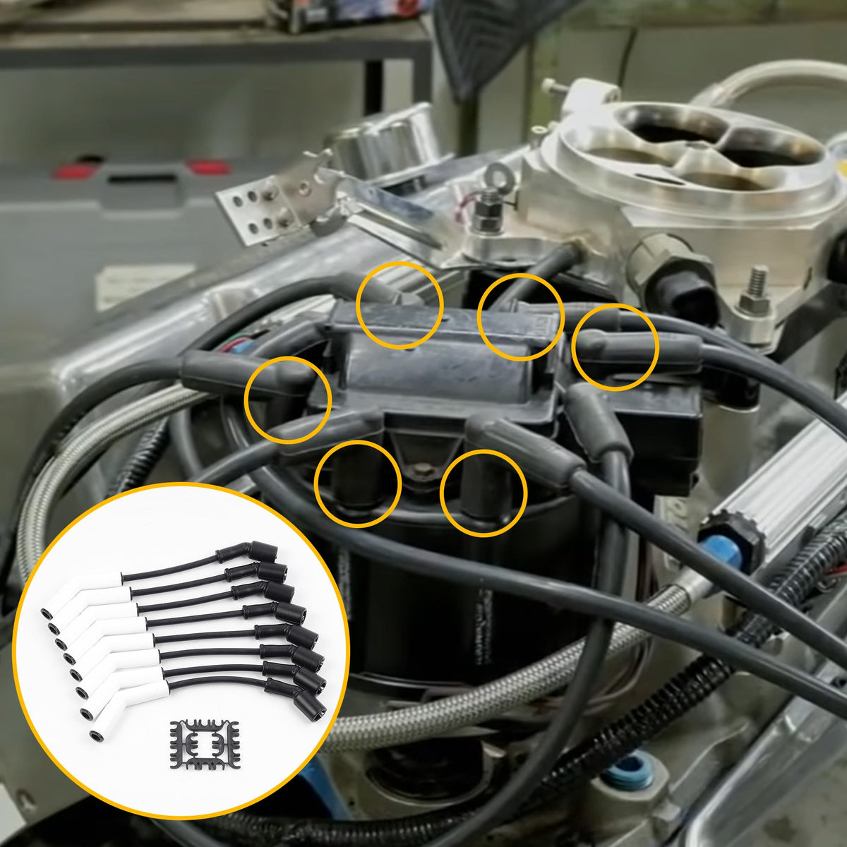 Dasbecan wires laid out for length comparison to confirm correct cylinder routing