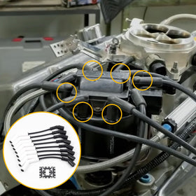 Dasbecan wires laid out for length comparison to confirm correct cylinder routing