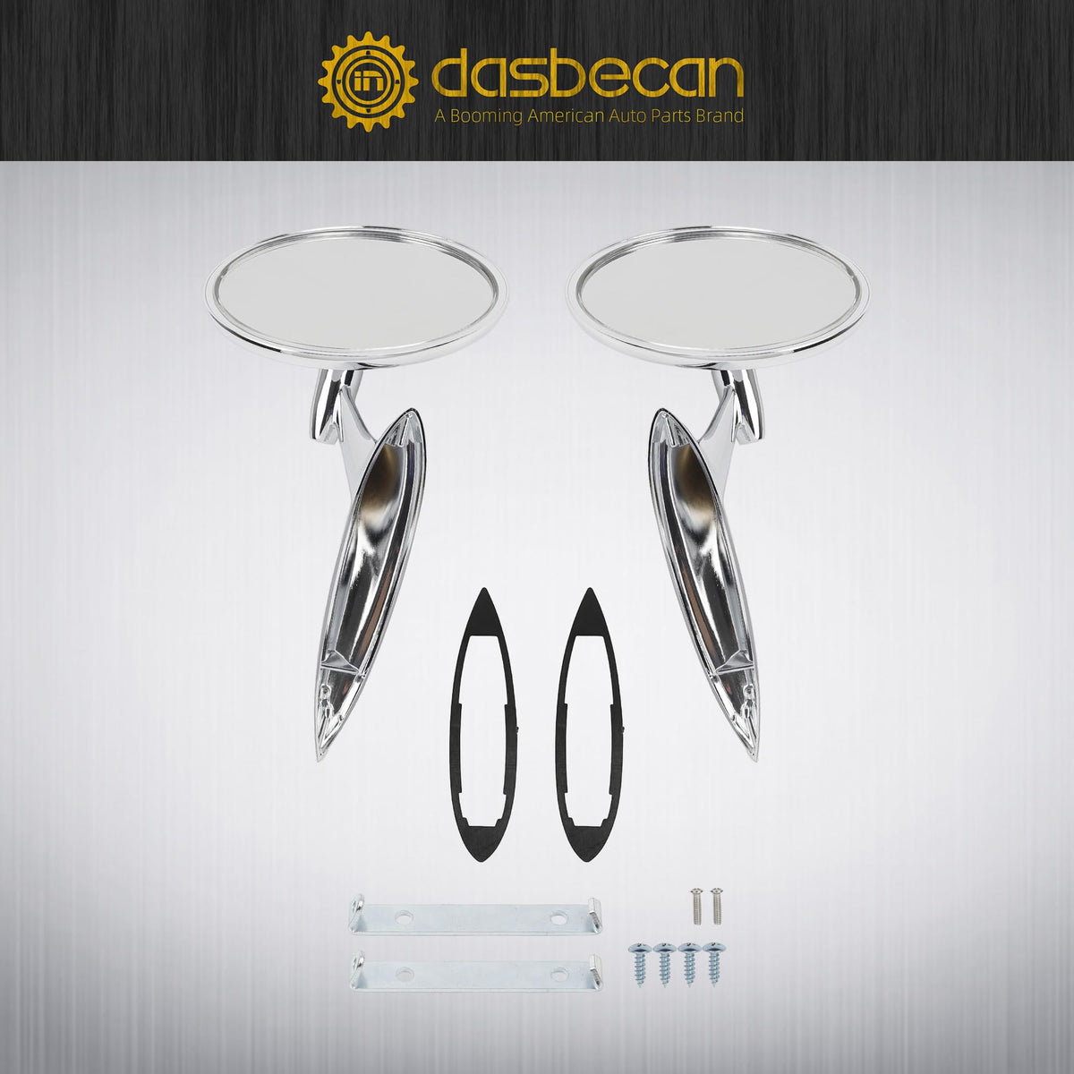 Dasbecan included mounting screws and hardware illustrating complete installation benefit