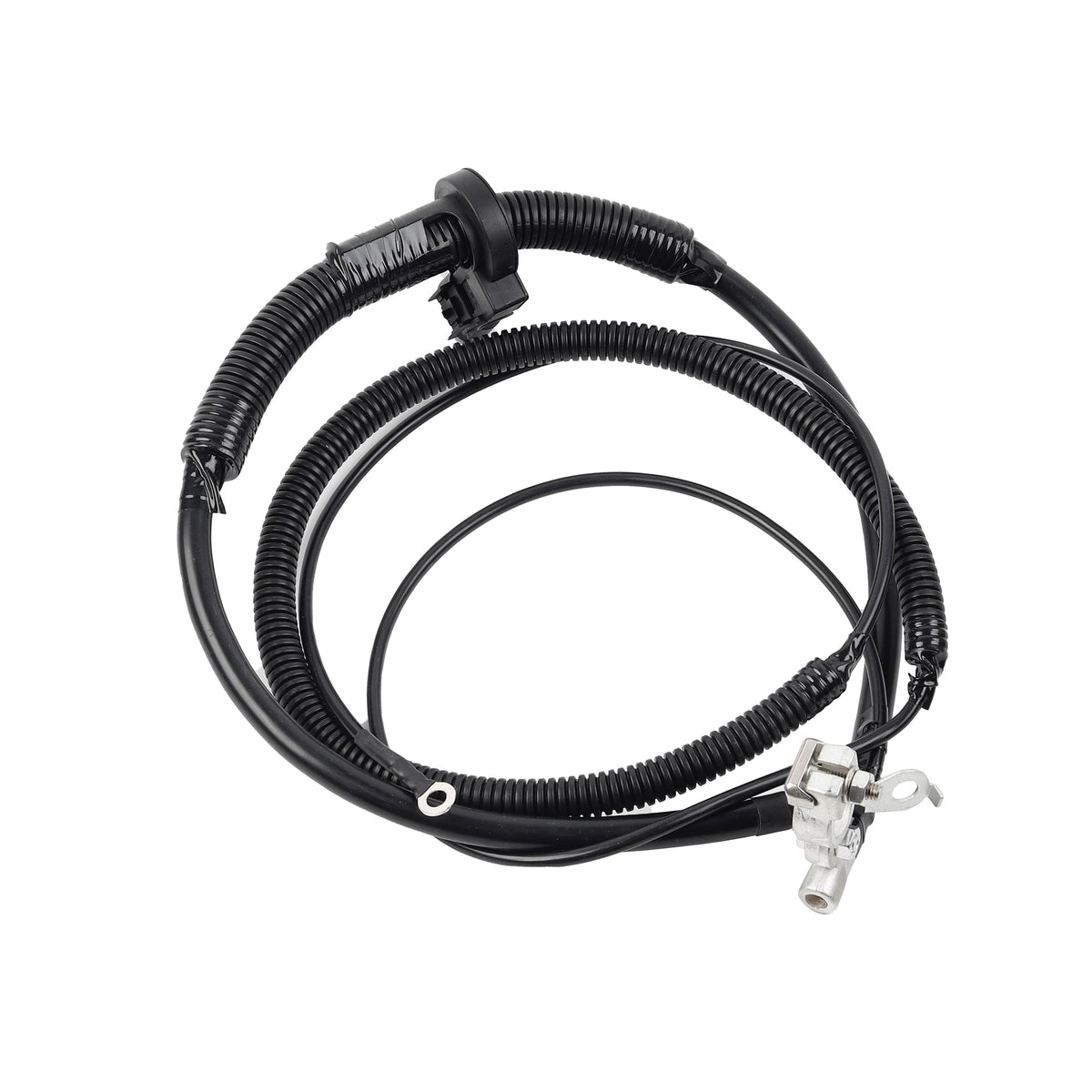 Dasbecan negative battery cable front view showing correct fit and robust construction