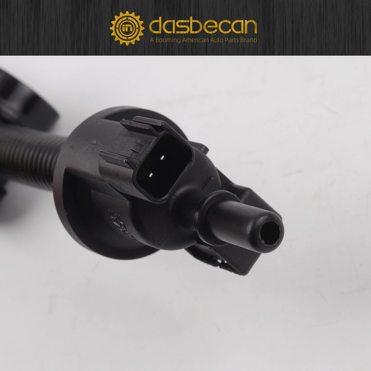 Dasbecan packaging and label showing included purge valve and hose