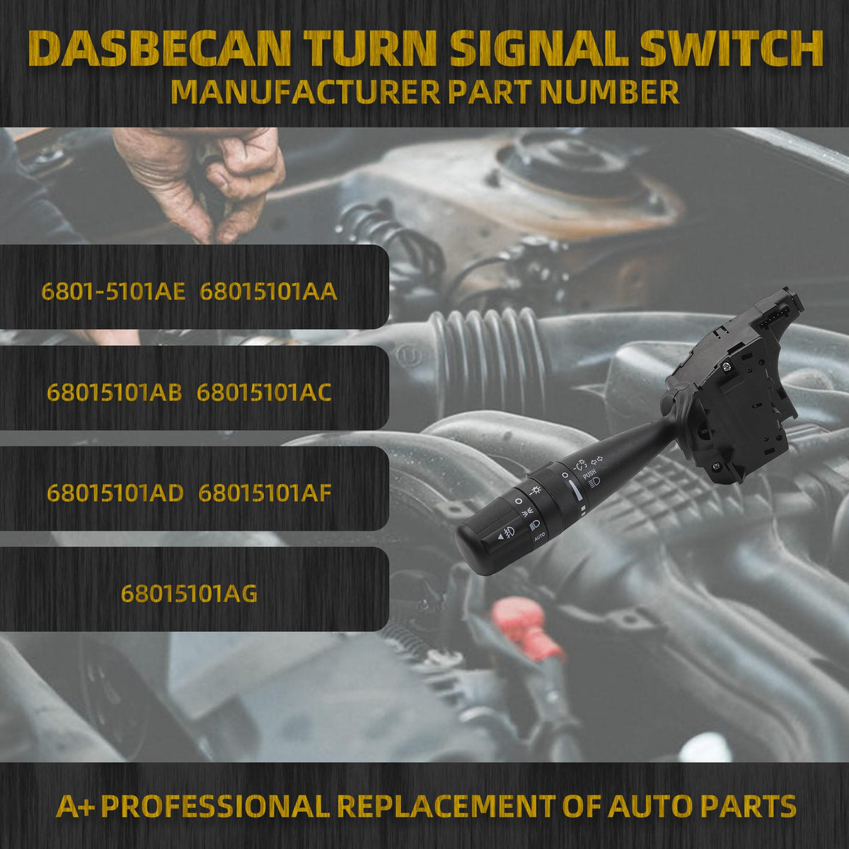 Dasbecan branded packaging and label showing model fitment clarity