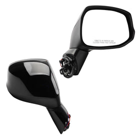 Dasbecan front view showing mirror housing and clear glass for precise fit