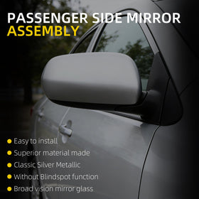 Dasbecan mirror back showing mounting points for secure, factory fit