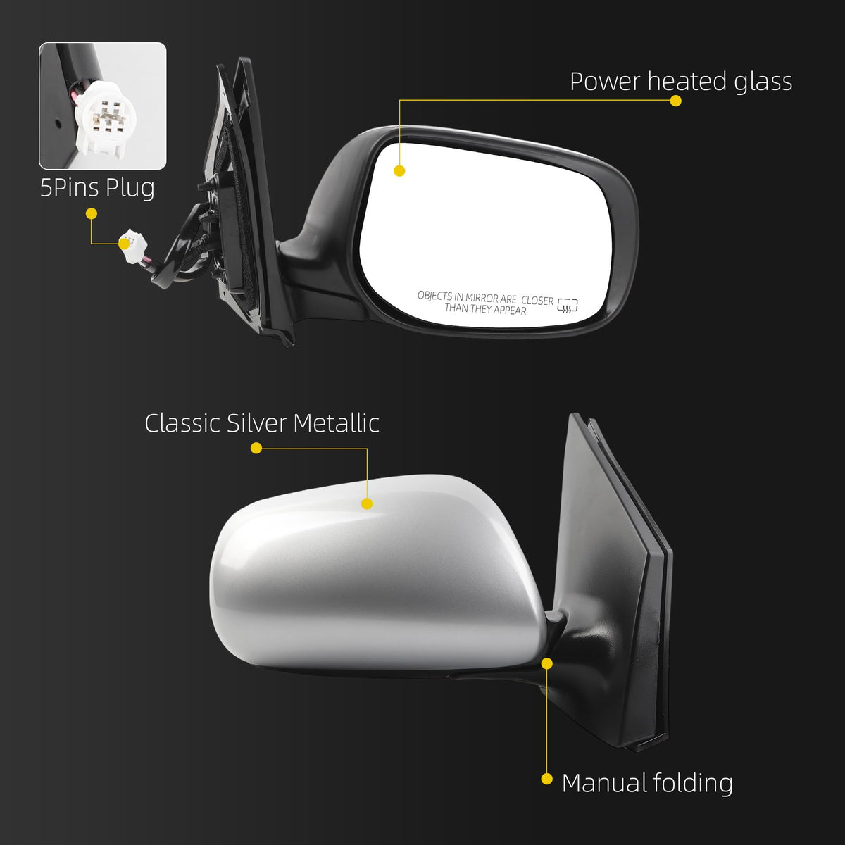 Dasbecan close-up of heated glass improving visibility in wet conditions