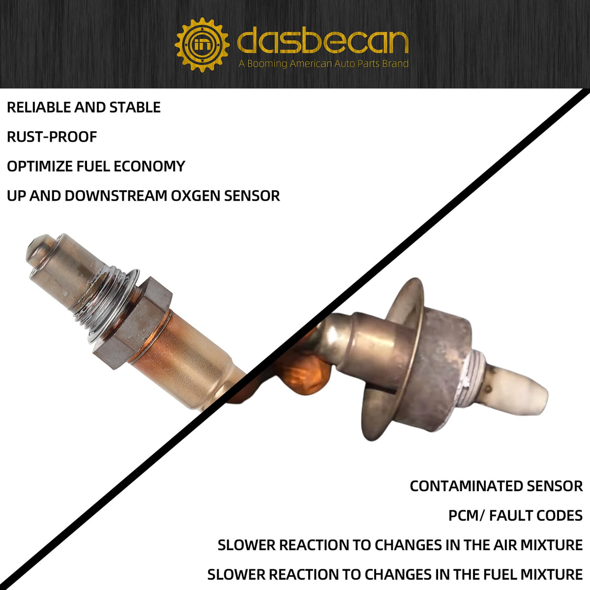 Dasbecan sensor installed in exhaust system demonstrating easy replacement