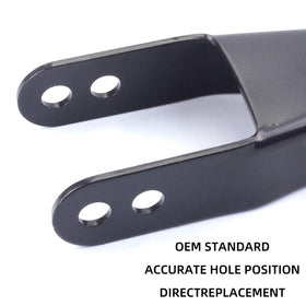 Dasbecan shackle beside ruler showing dimensions for confident selection