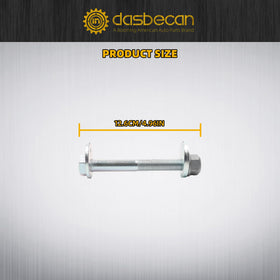 Dasbecan side profile of bolt head showing slot and adjustment surface for easy installation