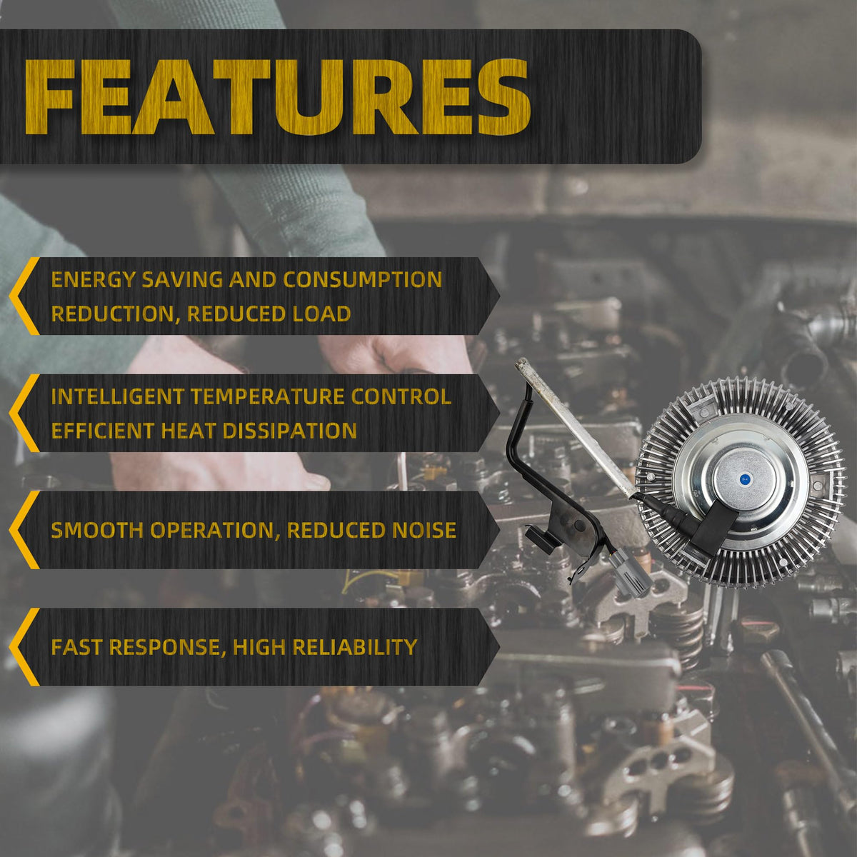 Dasbecan side profile mounted on vehicle demonstrating smooth operation benefit