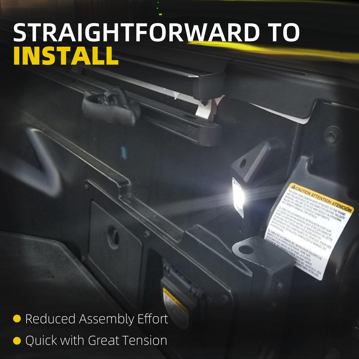 Dasbecan side profile showing mounting points ensuring accurate OEM alignment