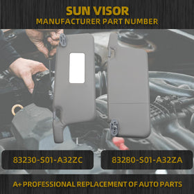 Dasbecan sun visor back view showing mounting hardware and secure attachment