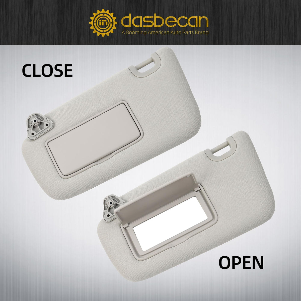 Dasbecan close-up of visor fabric texture highlighting easy-to-clean surface