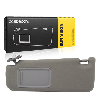 Dasbecan gray sun visor front view showing fit and OEM look