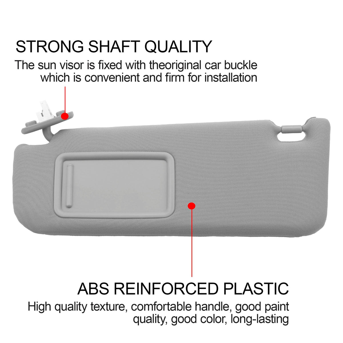 Dasbecan visor mounted in Toyota Camry interior demonstrating proper fit