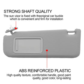 Dasbecan visor mounted in Toyota Camry interior demonstrating proper fit