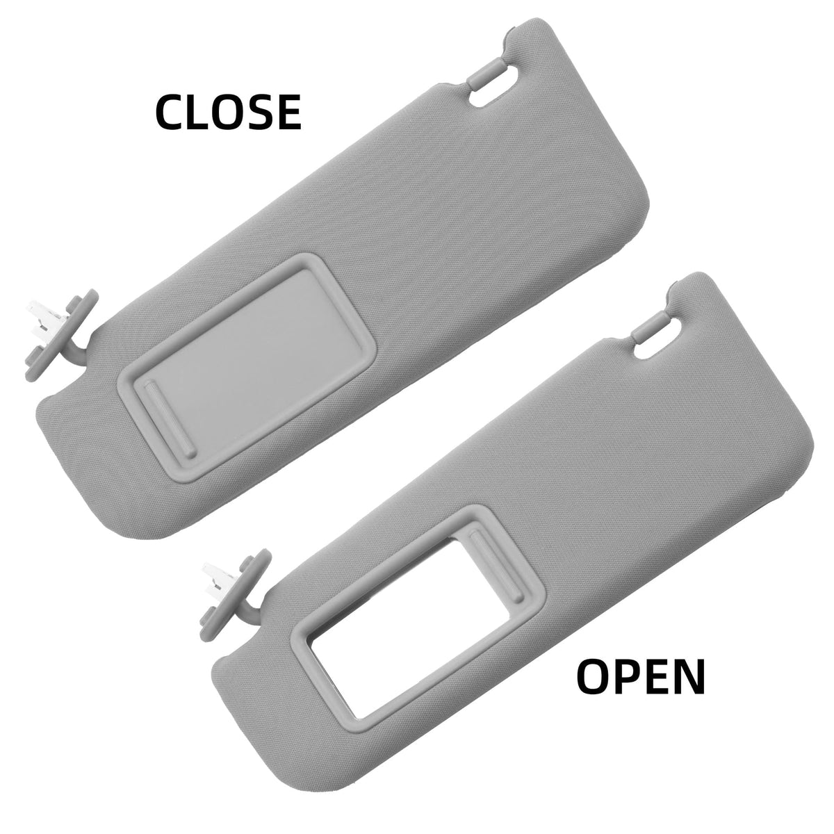 Dasbecan visor size comparison with hand showing scale and installation ease