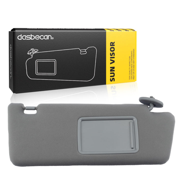 Dasbecan passenger sun visor front view showing clean fit and style benefit