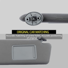 Dasbecan visor backside detail displaying authority and easy replacement benefit