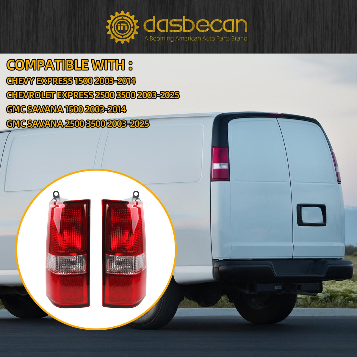 Dasbecan taillight next to ruler showing accurate size for installations