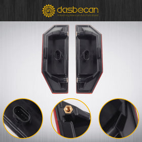 Dasbecan retail packaging with both assemblies and included mounting parts