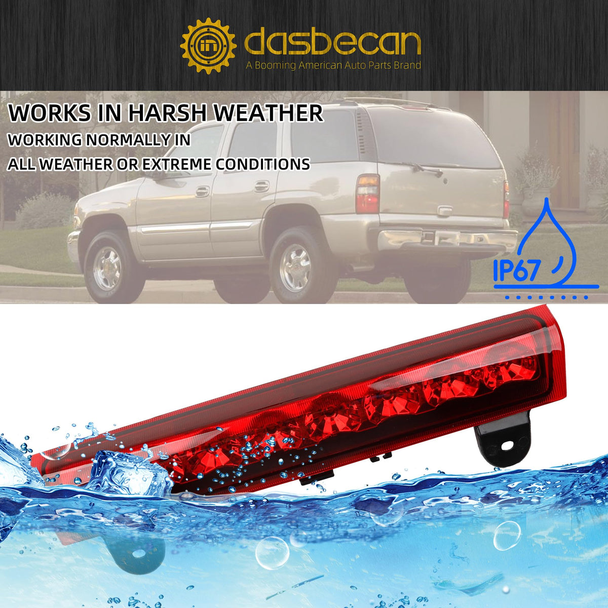 Dasbecan mounted on Chevrolet Tahoe showing factory-fit appearance benefit