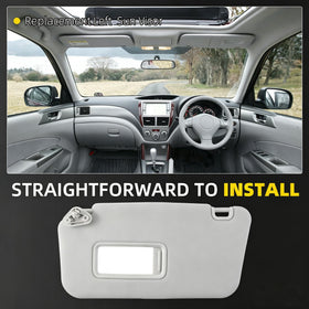 Dasbecan visor close-up texture matching Subaru interior benefit