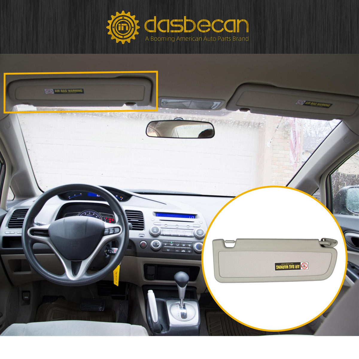 Dasbecan close-up visor texture highlighting durable gray finish