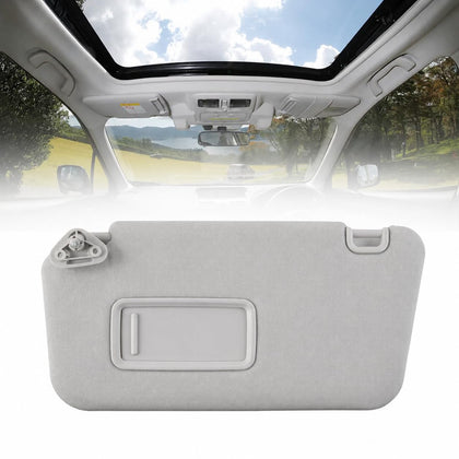Dasbecan visor front view showing grey finish and clean replacement benefit
