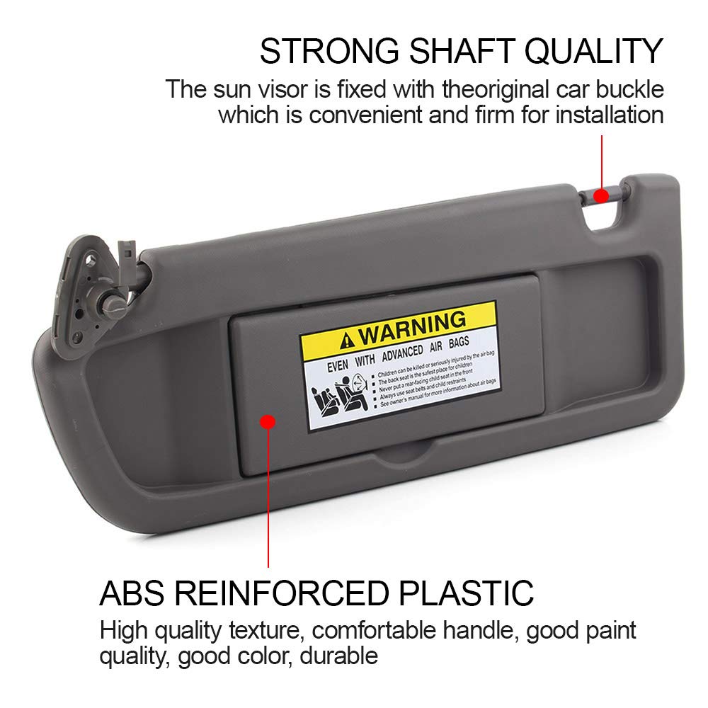 Dasbecan visor installed in Honda Civic driver side for restored shade
