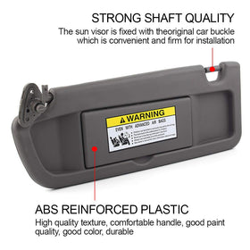 Dasbecan visor installed in Honda Civic driver side for restored shade