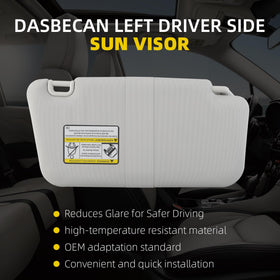 Dasbecan visor installed in Forester demonstrating correct alignment benefit