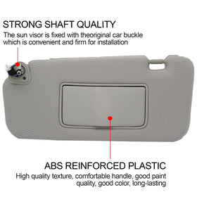 Dasbecan visor integrated light detail highlighting interior illumination benefit
