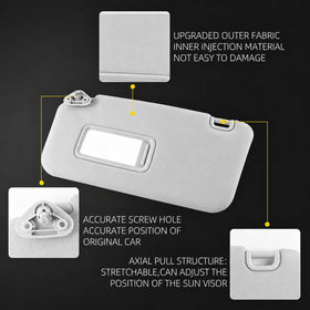 Dasbecan visor mounting bracket detail for secure fit and simple install