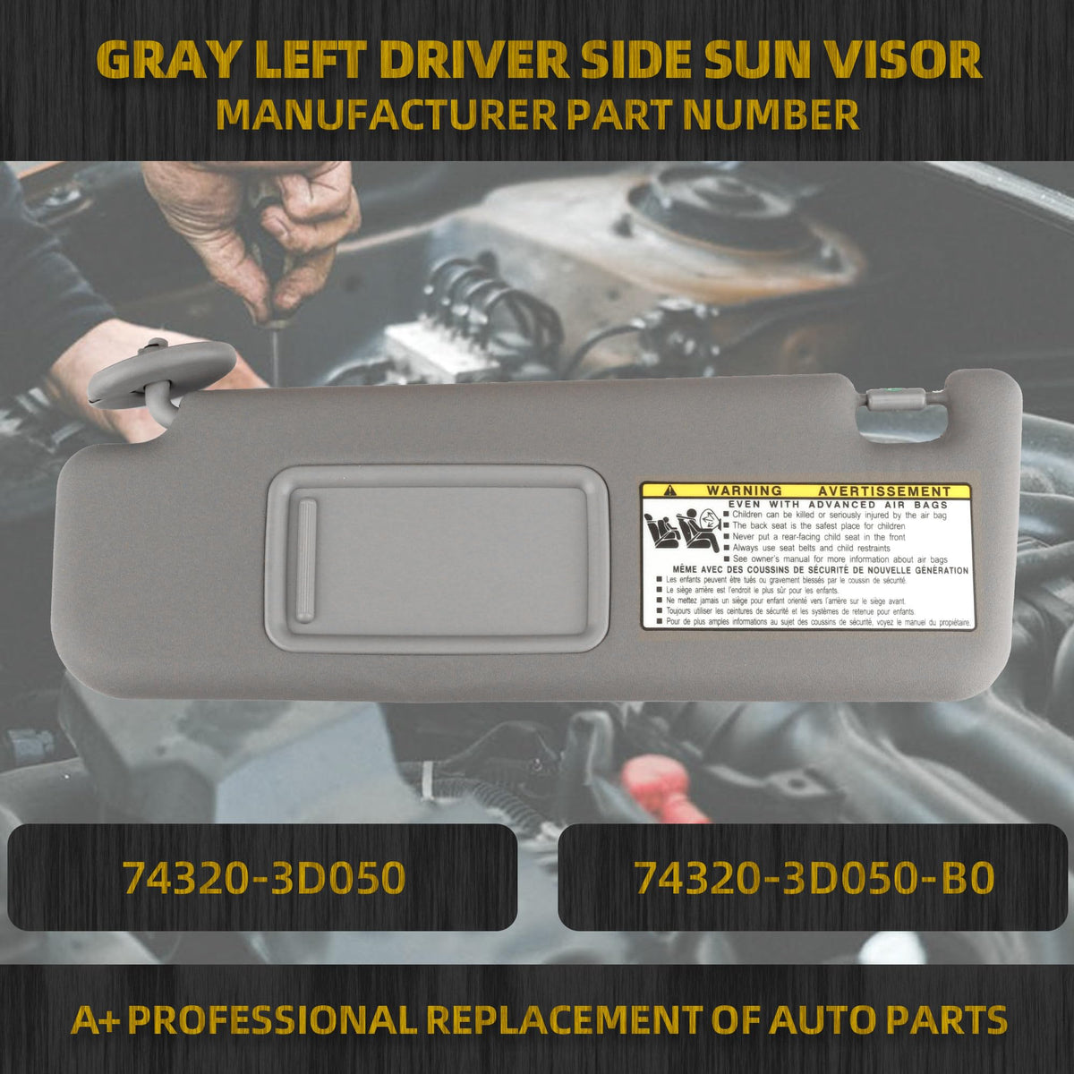 Dasbecan visor side profile illustrating slim design and smooth fit
