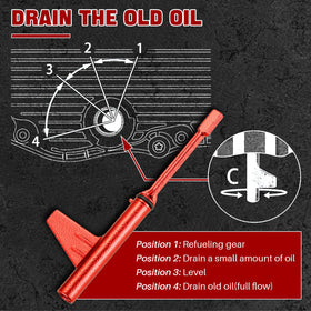 DASBET adapter engaged on transmission fill port demonstrating secure fit and leak reduction