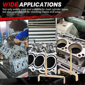 DASBET product packaging and label showing included two-piece cylinder head stand kit