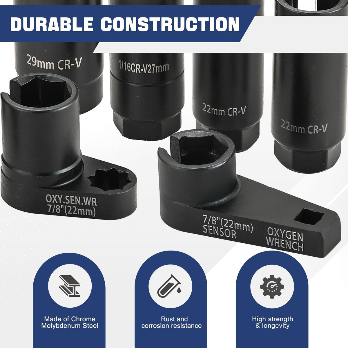 DASBET chrome molybdenum black oxide surface highlighting corrosion resistance and durability