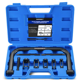DASBET front view of C-clamp compressor showing sturdy frame and benefit of stable compression