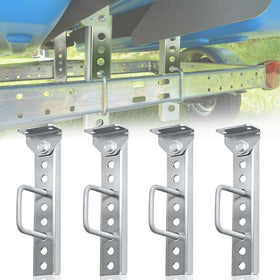 Dasmiro front view of 4-pack bracket kit showing durable construction and ready-to-install benefit