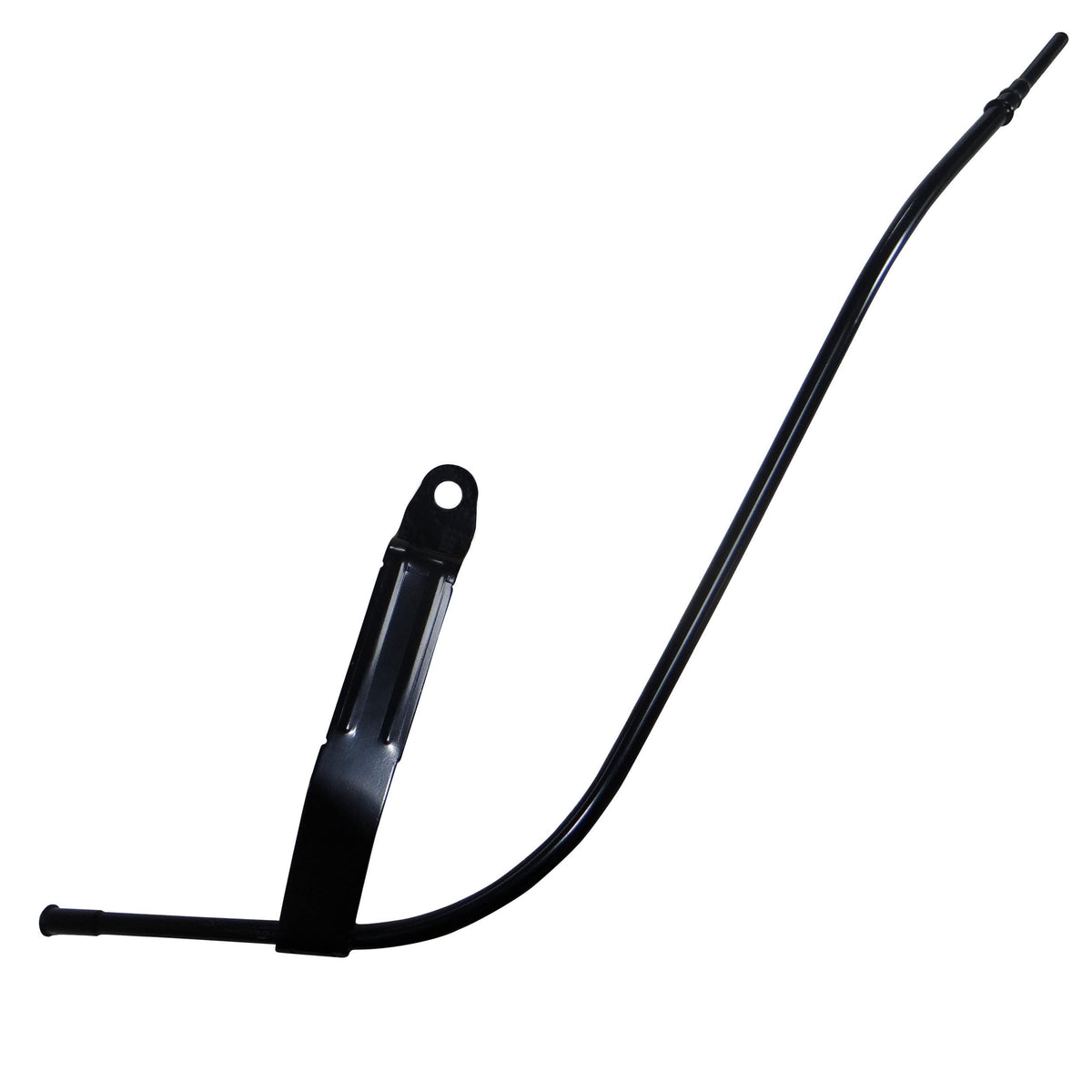 DASPARTS dipstick tube front view showing mounting tab and fit for easy replacement