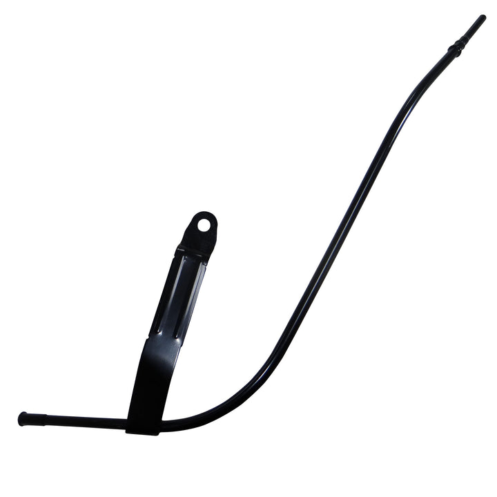 DASPARTS dipstick tube front view showing mounting tab and fit for easy replacement
