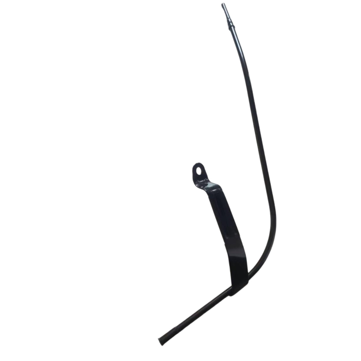 DASPARTS dipstick tube beside ruler for scale confirming correct length and fitment
